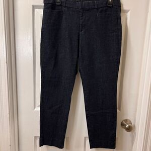 Banana Republic Sloan Fit‎ Dark Denim Trousers Women's Dress Pants Size 8